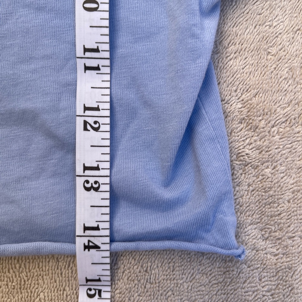 Uniqlo X Dick Bruna Peace for all Blue women’s tee cut cropped Bunny Print XS - Picture 5 of 7